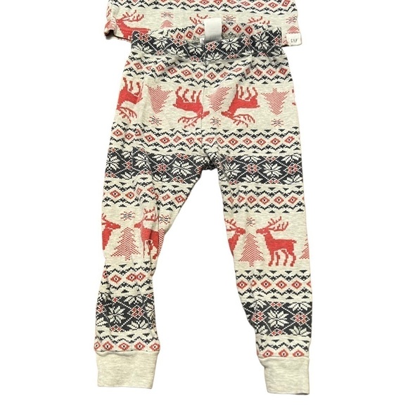 Baby Gap Pajama Set Fair Isle Gray - Picture 4 of 11